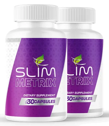 SlimMetrix bottle and capsules, a 30-day supply of the daily thermogenic supplement