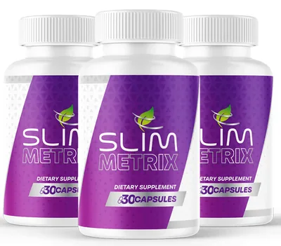 SlimMetrix thermogenic capsule bottle with natural ingredients